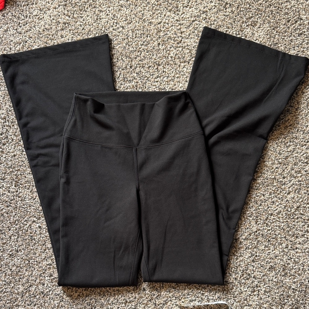 wild fable Black Wide-Leg Flared Yoga Pants